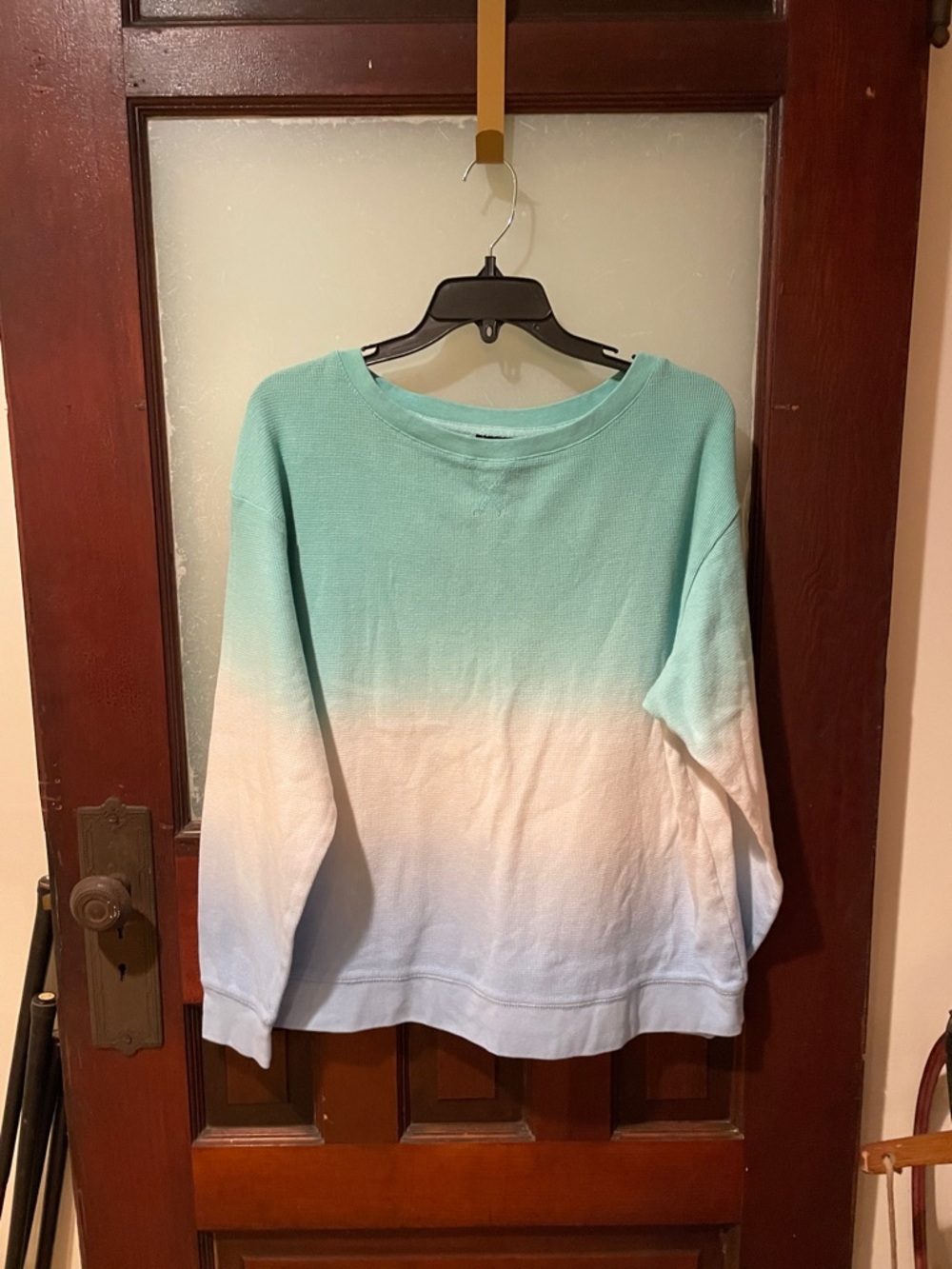Splendid Ombre Mint to Sky Blue Crewneck Sweatshirt